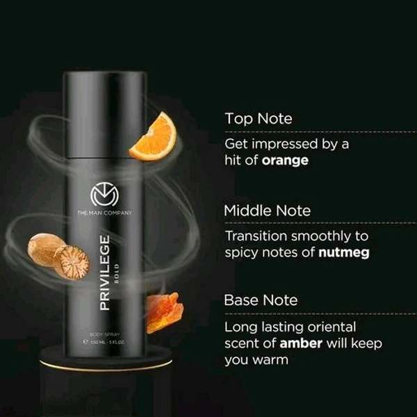 The Man Company Privilege Deodorant Combo - 2*150ml | Premium Long-Lasting Fragrance Body Spray for Men |