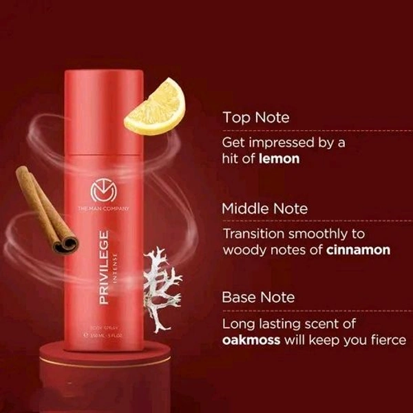 The Man Company Privilege Body Spray Combo - 3*150ml | Long-Lasting Fragrance Body Spray for Men |