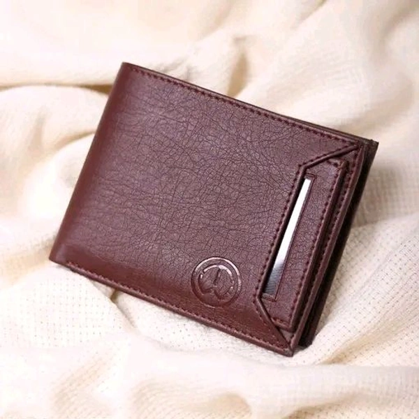 TnW Men's Artificial Leather Wallet with 7 Detachable Card Holder - Brown