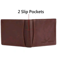 Urban Leather Carter Brown Mens Leather Wallet Leather Wallet for Mens with RFID Blocking Mens Wallet - Brown