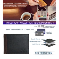 Urban Leather Logan Black Mens Leather Wallet Leather Wallet for Mens with RFID Blocking Mens Wallet - Black