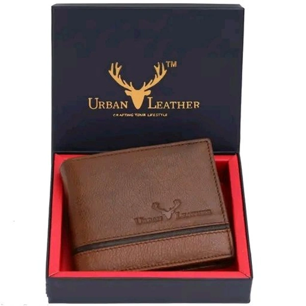 Urban Leather Parker Navy Genuine Leather Wallet for Mens with RFID Blocking Mens Wallet