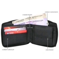 TnW Small Women's Wallet -PU Leather Multi Wallets | Credit Card Holder | Coin Purse Zipper  (Black) - Black