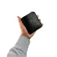 TnW  Men  Artificial Leather Wallet - Mini  (6 Card Slots) - Black