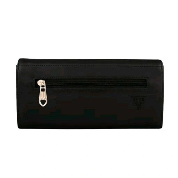 Women's Black Hand Clutch with 4 card pockets and phone pocket - Black