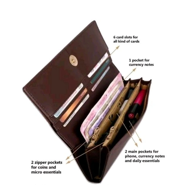 FANCY CLUTCH   WOMEN - Brown