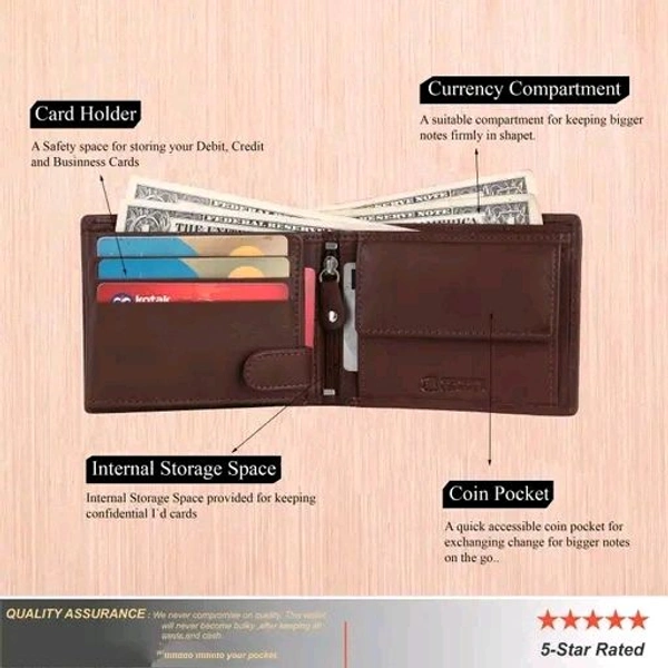 Genuine Leather RFID Wallet and Genuine Leather Belt Men's Combo Gift Set Combo Leather Gift for Men | - Brown