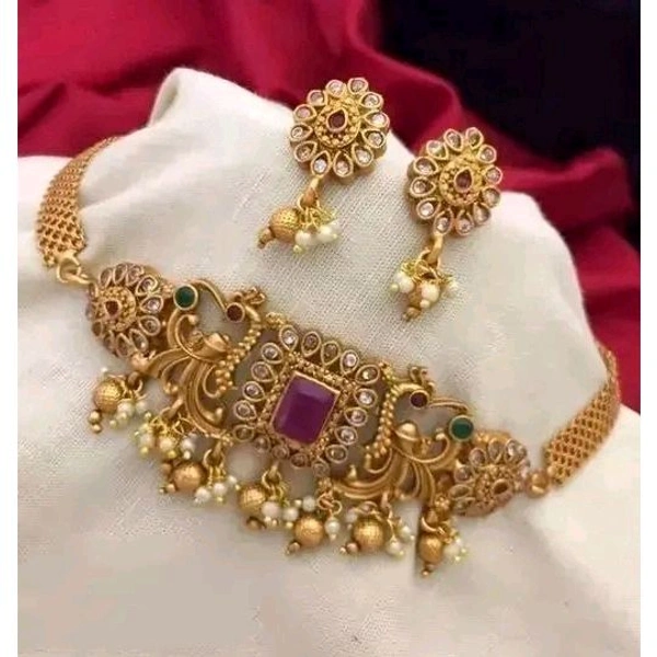Premium Quality Trending Design Choker Jewellery Set For Women & Girls