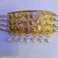 minakari gold choker necklace