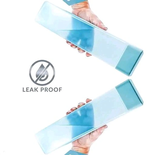 Frosty Plastic Food Grade Fridge Square Water Bottle Gift Set(6 pieces, 1L,Assorted)