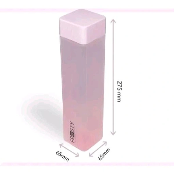 Frosty Plastic Food Grade Fridge Square Water Bottle Gift Set(6 pieces, 1L,Assorted)