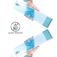 AQUA Frosty Plastic Food Grade Fridge Square Water Bottle Gift Set(6 pieces, 1L,Assorted) | 950 milliliter