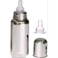 RRR Communications Baby Feeding Bottle Stainless Steel for Kids Steel Feeding Bottle for Milk.Zero Percent Plastic No Leakage with Internal(pack of two item)