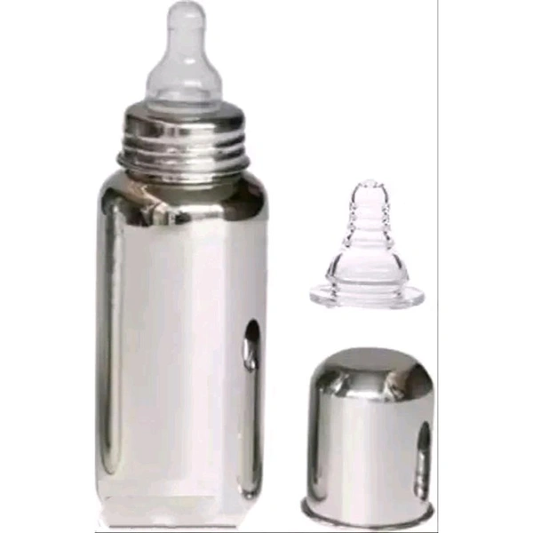 RRR Communications Baby Feeding Bottle Stainless Steel for Kids Steel Feeding Bottle for Milk.Zero Percent Plastic No Leakage with Internal(pack of two item)