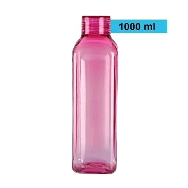 Plastic Water Bottle Ideal for Home, Office, Sports, School, Restaurant, Travelling, Gym, Yoga non Toxic Checkered Pattern Fridge Water Bottle (1000 ML) (SET OF 3 )