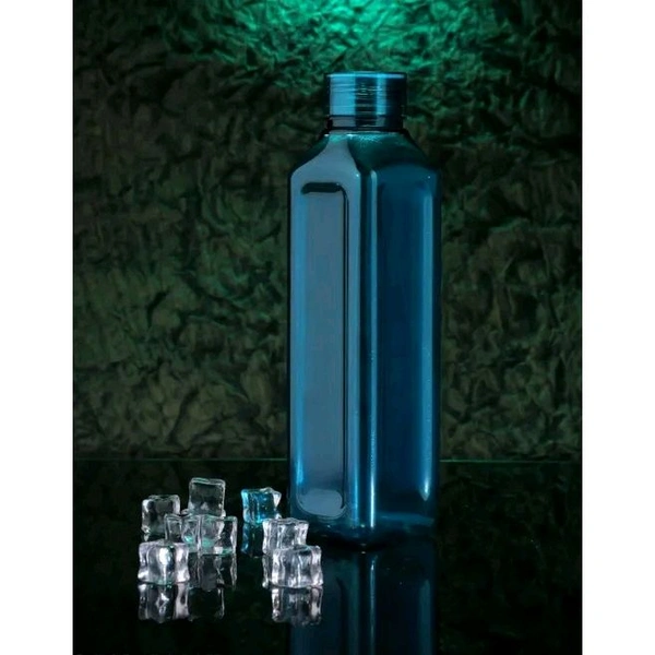 Plastic Water Bottle Ideal for Home, Office, Sports, School, Restaurant, Travelling, Gym, Yoga non Toxic Checkered Pattern Fridge Water Bottle (1000 ML) (SET OF 3 )