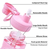 Stay Refreshed and Stylish with Kawaii Bear Water Bottle With Convenient Straw, and 3d Sticker, High Quality Fancy Kids Water bottle - Pack of 1 | Best Kids Water Bottle | ( RANDOM COLOR WILL COME FROM WHITE AND PINK , 750 Ml )