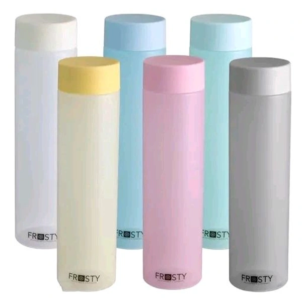 Frosly Frosty Plastic Food Grade Fridge Round Water Bottle Gift Set(6 Pieces, 1L,Assorted), 1000 liter