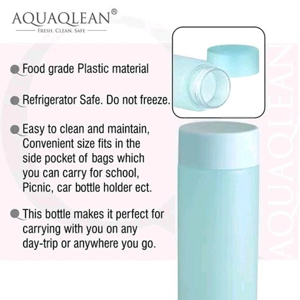 Frosly Frosty Plastic Food Grade Fridge Round Water Bottle Gift Set(6 Pieces, 1L,Assorted), 1000 liter