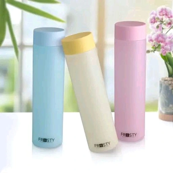 Frosly Frosty Plastic Food Grade Fridge Round Water Bottle Gift Set(6 Pieces, 1L,Assorted), 1000 liter