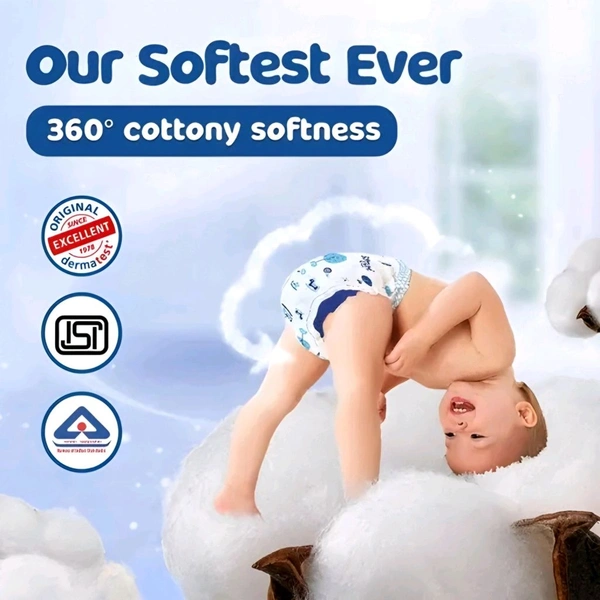 BUMTUM Baby Diaper Pants with Double Leakage Protection - 9 to 14 Kg (62 Count, Large, Pack of 1) - L, 9 to 14 Kg