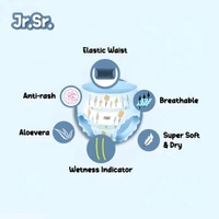 Jr.Sr. baby diaper| Extra Large | 12-17 Kg | 28 Counts | Pack of 1 - 12-17 Kg, XL