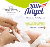 Little Angel SoftCare Baby Wipes, 360 ct, Aloe & Vitamin E, Lid Pack, 5 Packs, 72 Ct/Pack.