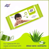 Little Angel SoftCare Baby Wipes, 360 ct, Aloe & Vitamin E, Lid Pack, 5 Packs, 72 Ct/Pack.