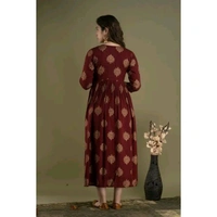Women's stylish maternity kurti - Maroon, M