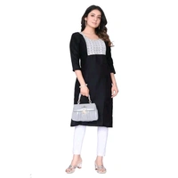 Women's Maternity Cotton Dress with Breastfeeding Zippers. - Black, XL