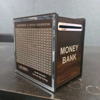 New Wooden Piggy Bank with Savings Tracker | Goal-Oriented Saving Bank for ₹1,00,000 
