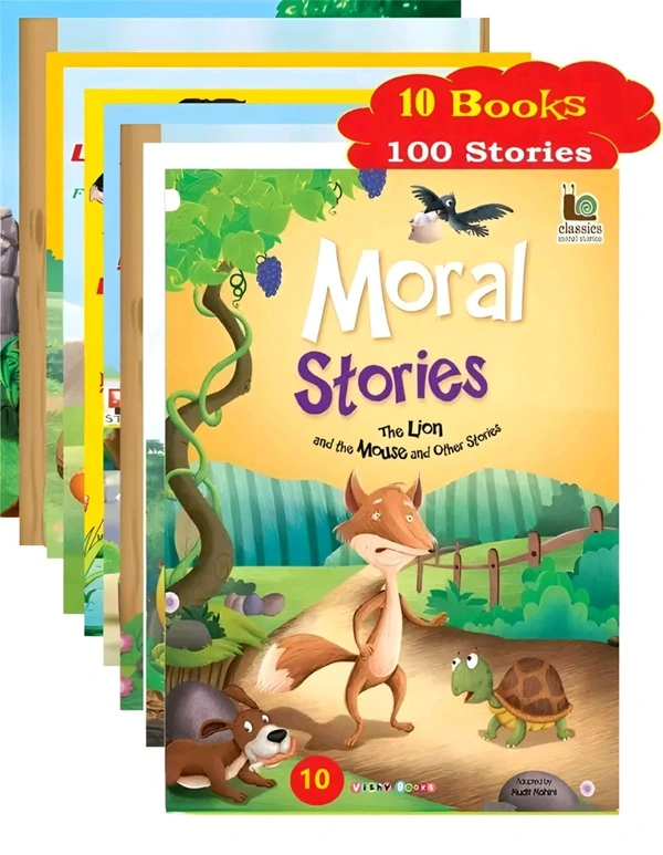 Story Book for Kids (Set of 10 Books) (Illustrated) - Fairy Tales - Moral Stories - Bedtime Stories - Publisher: BMSA