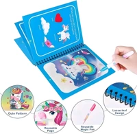 Reusable Magic Water Coloring Book Set - Pack of 4