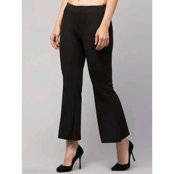 Classic Latest Women Women Trousers, Karara, Belbottom,  - Black, 30
