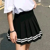 CARACOLA Girl High Waist Pleated Skirt Short Skater Tennis Skirt Mini Skirt Women Pleated Skirt for Girls Women Stylish Long Skirt for Women Stylish Women's Above Knee Skirt - Black, 30