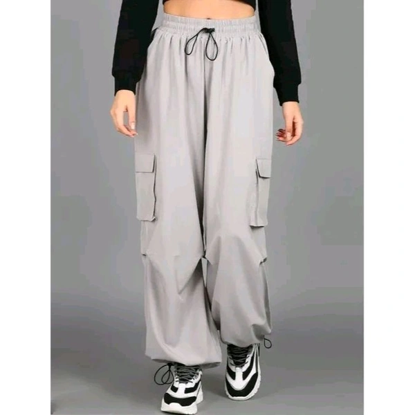 New Trendy Parachute pent - Light Gray, M