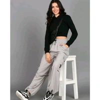 New Trendy Parachute pent - Light Gray, M