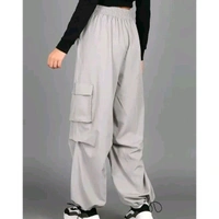 New Trendy Parachute pent - Light Gray, M