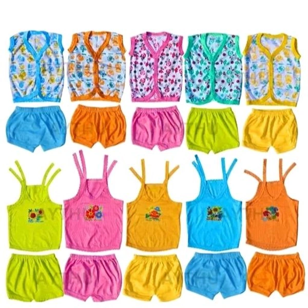 Born Baby dress Soft Clothing 0 to 3 months Cotton cloth Set Combo Pack of 10 | Kids Dress Suitable for Baby Girls and Boys | Trendy and casual clothes |Unisex | Cotton | Multicolour Pack of 10 - 0-3 Month