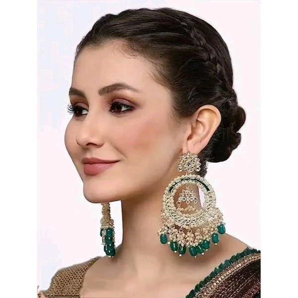 Fashion Latest Stylish Traditional Kundan Chandbali Earrings for Women and Girls
