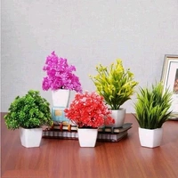 Artificial Mini Bonsai Pots for Home/office  decoration set of 5
