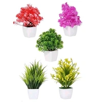 Artificial Mini Bonsai Pots for Home/office  decoration set of 5