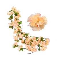 Sure2Shop365 Artificial Maple Silk flower bail Orange Colour Leaves Hanging Garland for Decoration (Pack of 1)