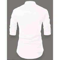 Mens Cotton Short Kurta, Kurta Shirt for Men ? - White, L