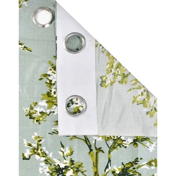 PRAFULL MILLAURE Polyester Full Tree Abstract Room Darkening SingleCurtain for Door, Window,7 Feet, 5 Feet (Green, Pack 1)