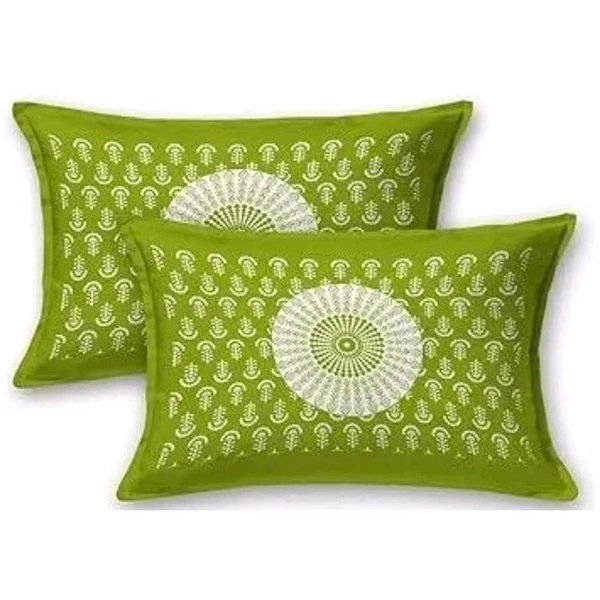 Cozy Style Cotton Double Bedsheet Set with 2 Pillow Covers