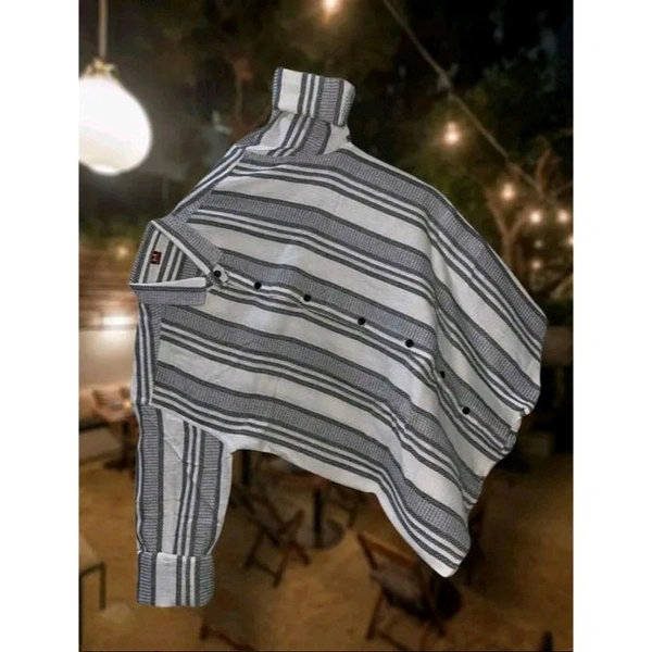 Natural Jute Cotton Shirt for Men – White - White, XXL