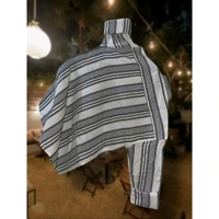 Natural Jute Cotton Shirt for Men – White - White, XXL