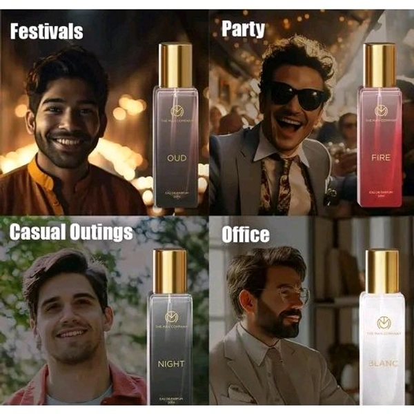 The Man Company Perfume Gift Set for Men 4*20ml - A Gentleman’s Moods | Premium Long-Lasting Perfume Body Spray for Gifting