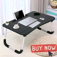 Addax Study Table/Bed Table/Foldable and Portable Wooden/Writing Desk for Office/Home/School